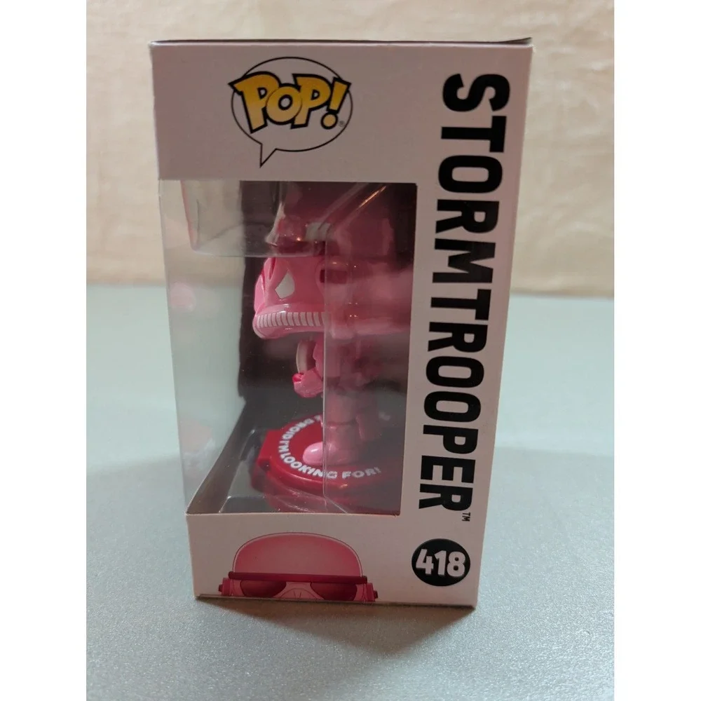 Funko Pop Star Wars Valentines Day Stormtrooper 418 Pink‎ Bobble-Head Figure